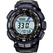 Casio Men's Triple Sensor Solar Pathfinder Blue Digital Strap PAG240B-2