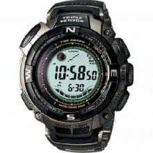 Casio Pro-trek Prg130t-7 Titanium Tough Solar Mens Watch Prg130t-7v