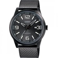 Casio Quartz Mens Stainless Steel Mesh Watch MTP-1351CD-8A1 MTP1351CD