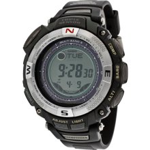 Casio Watches Men's Pathfinder Digital Multi-Function Black Resin Bla