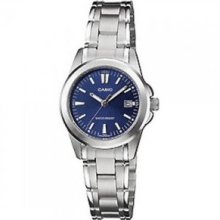 Casio Water Resistant Ladies Blue dial Watch LTP-1215A LTP-1215A-2ADF