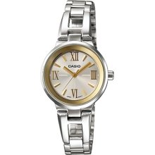 Casio Women's Core LTP1340D-7A Silver Stainless-Steel Quartz Watch with Silver Dial
