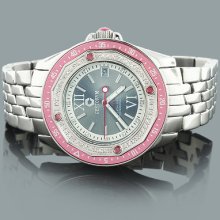 CENTORUM Designer Watches: Ladies Diamond Watch 0.50ct Pink Dial