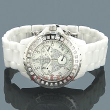 Ceramic Watches Techno Master Ladies Diamond Watch .90ct