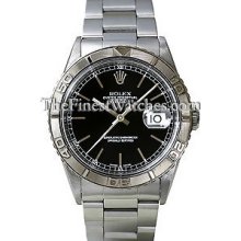 Certified Pre-Owned Rolex Datejust Turn-O-Graph Steel Watch 16264