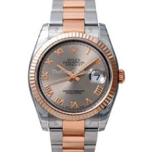 Certified Pre-Owned Rolex Datejust 36mm Steel/Pink Gold Watch 116231