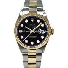 Certified Pre-Owned Rolex Datejust 36mm Two-Tone Mens Watch 16203