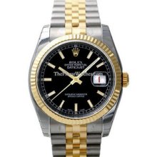 Certified Pre-Owned Rolex Datejust 36mm Two-Tone Mens Watch 116233