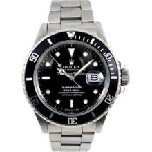 Certified Pre-Owned Rolex Submariner Steel Diving Watch 16610