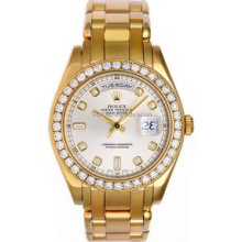 Certified Pre-Owned Rolex Day-Date Masterpiece Gold Mens Watch 18948