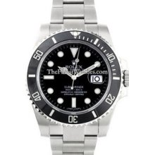 Certified Pre-Owned Rolex Submariner Date Steel Diving Watch 116610LN