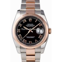 Certified Pre-Owned Rolex Datejust 36mm Steel/Pink Gold Watch 116201