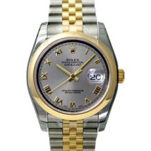 Certified Pre-Owned Rolex Datejust 36mm Two-Tone Mens Watch 116203