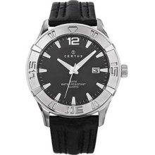 Certus Paris Mens Black Date Watch ...