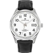 Certus Paris Mens silver Date Watch ...