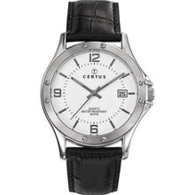 Certus Paris Mens White Date Watch ...