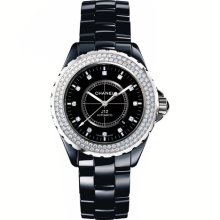 Chanel Unisex J12 GMT Black Dial Watch H2012