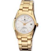 Charles Hubert Mens Gold-Plated Stainless White Dial Watch XWA3226