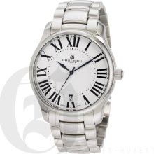 Charles-Hubert Men's Stainless Steel White Dial Quartz Watch 3897-W