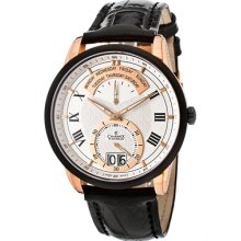 Charmex of Switzerland Watches Men's Zermatt White Dial Rose Gold Plat