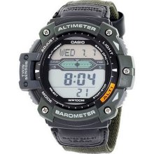 Choice of Casio Men's Twin Sensor Multi-Function Sport Watch - Green - One Size