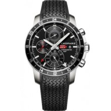 Chopard Men's 'Miglia GMT' Black Dial Rubber Strap Watch 168550-3001 RBK