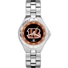Cincinnati Bengals Man's Pro II Women's Bracelet Watch LogoArt