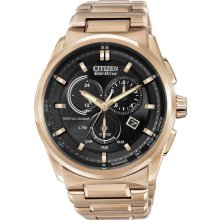 Citizen BL5483-55E Men's Perpetual Calendar Chrono Rose Gold Steel Eco