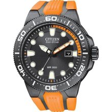 Citizen BN0097-11E Scuba Fins Eco-Drive Stainless Steel Case Black