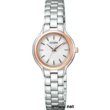 Citizen Collection Eco-drive Pair Model Ew6024-56a Ladies Watch
