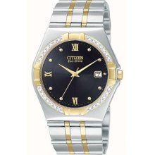 Citizen Diamod Watch Eco Drive Date Men's Bm0724-51e
