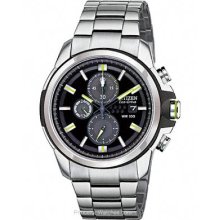 Citizen DRIVE Mens AR2.0 Chronograph Black Dial and Chroma CA0428-56E