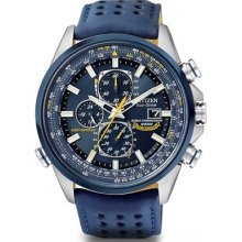 Citizen Eco-drive Chrono Sapphire Global Radio Blue Angel Pilot Watch At8020-03l