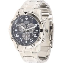 Citizen Eco-Drive Mens Perpetual Calendar Chrono Navy Dial BL5470-57L