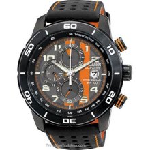 Citizen Eco-Drive Primo Mens Chronograph Orange & Black CA0467-11H