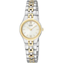 Citizen Eco Drive Silhouette Ladies' Bracelet White Dial EW9834-50A