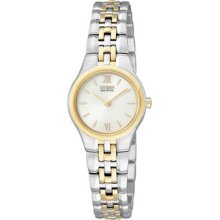 Citizen Eco Drive Silhouette Ladies' Bracelet White Dial EW9834-50A