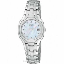 Citizen Eco Drive Silhouette Diamond Ladies Watch Ew125054d