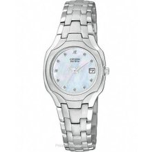 Citizen Eco Drive Silhouette Diamond Ladies Watch EW1250-54D
