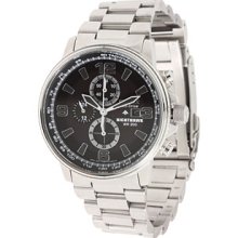 Citizen Eco-Drive Stainless Steel Nighthawk Mens Watch