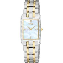 Citizen Eco-drive Stiletto Diamond Ladies Watch Eg3174-53d