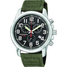 Citizen Eco-Drive Watch Strap Black Dial AT0200-05E