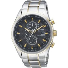 Citizen Eco-Drive World Chronograph A-T Mens Watch AT8014-57E