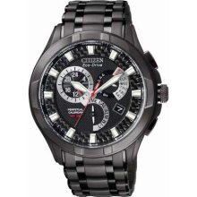 Citizen Gents Ion Plated Chronograph Alarm Eco-Drive BL8097-52E Watch