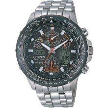 Citizen JY0080-62E Skyhawk Mens Watch Eco-Drive Promaster Radio-Chrono-Titan