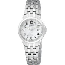 Citizen Ladies Eco-Drive Stainless Steel White Dial EW1540-54A