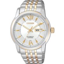 Citizen Men's Mechanical Two Tone Sapphire Watch NH8338-54A