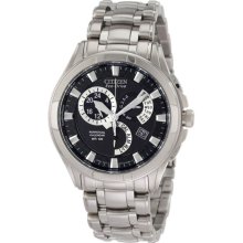 Citizen Men's Stainless Steel 8700 Calibre Perpetual Calendar Black Dial BL8090-51E