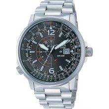 Citizen Promaster Nighthawk Euro Eco-drive Pilots Watch Bj7010-59e Bj7000-52e