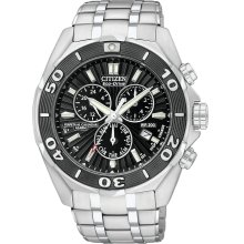 Citizen Signature Eco-Drive Perpetual Chronograph Mens Watch BL5440-58E